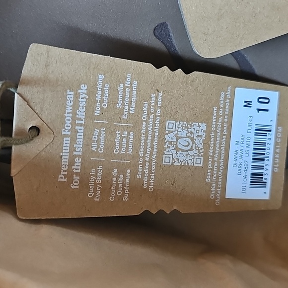 Olukai Mens Size 10 Flip Flop - Picture 2 of 4